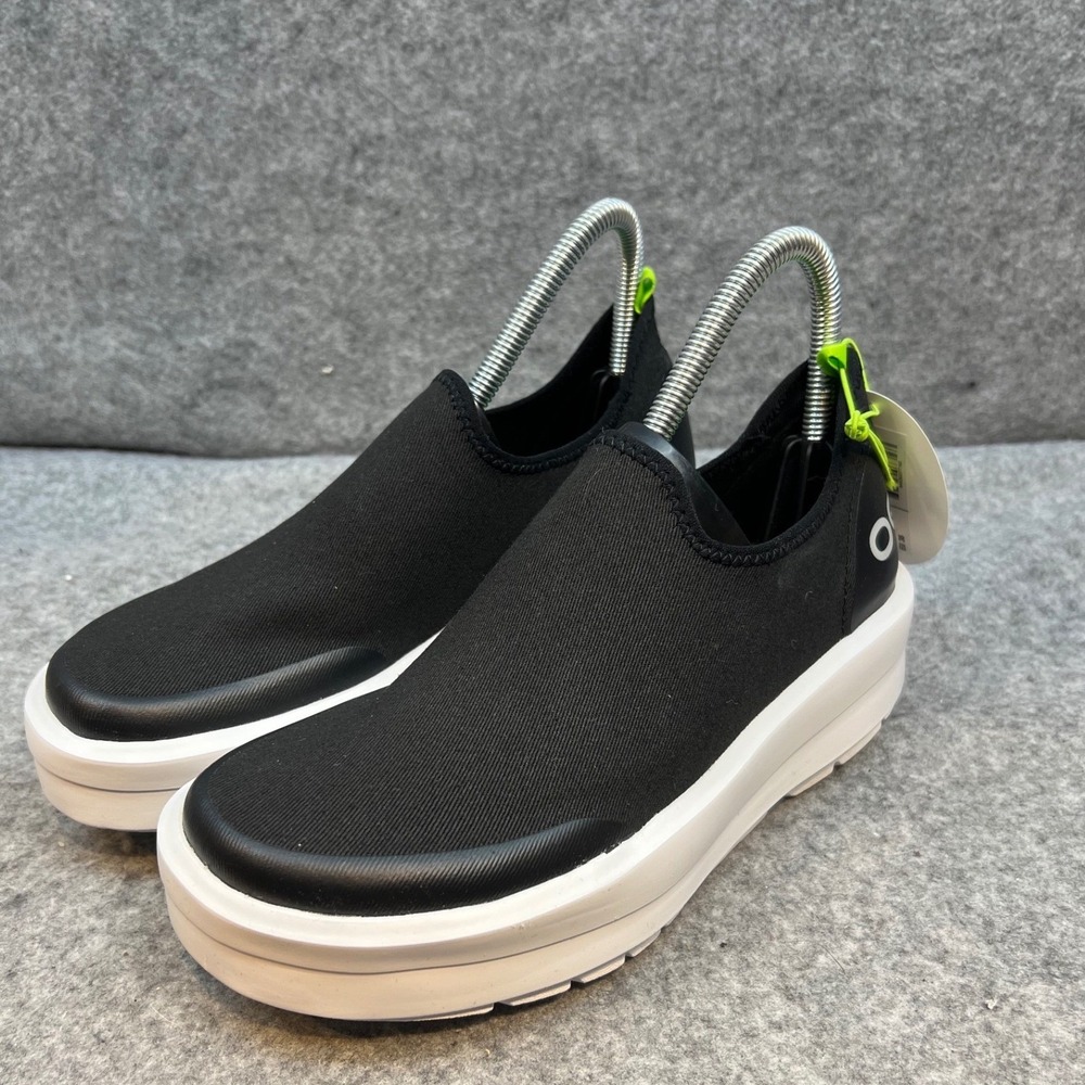 OOFOOS OOmgee Eezee Low Recovery Shoes Black Slip On Women's Shoes Size 7